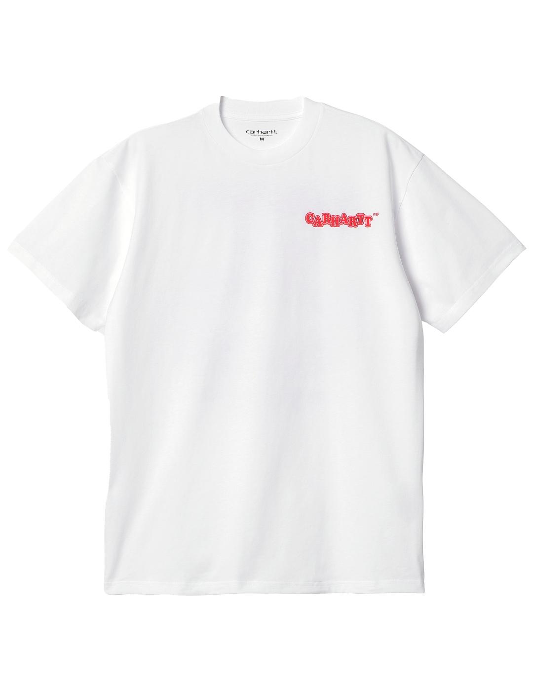 Camiseta Carhartt Wip Fast Food Blanco