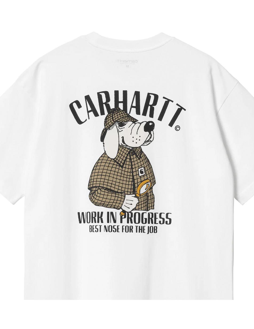 Camiseta Carhartt Wip Inspector Blanco