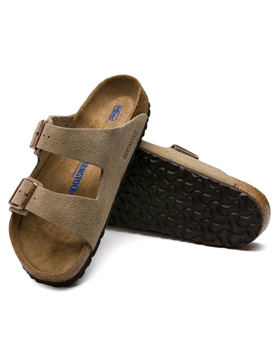 Sandalias Birkenstock Arizona Plantilla blanda Taupe