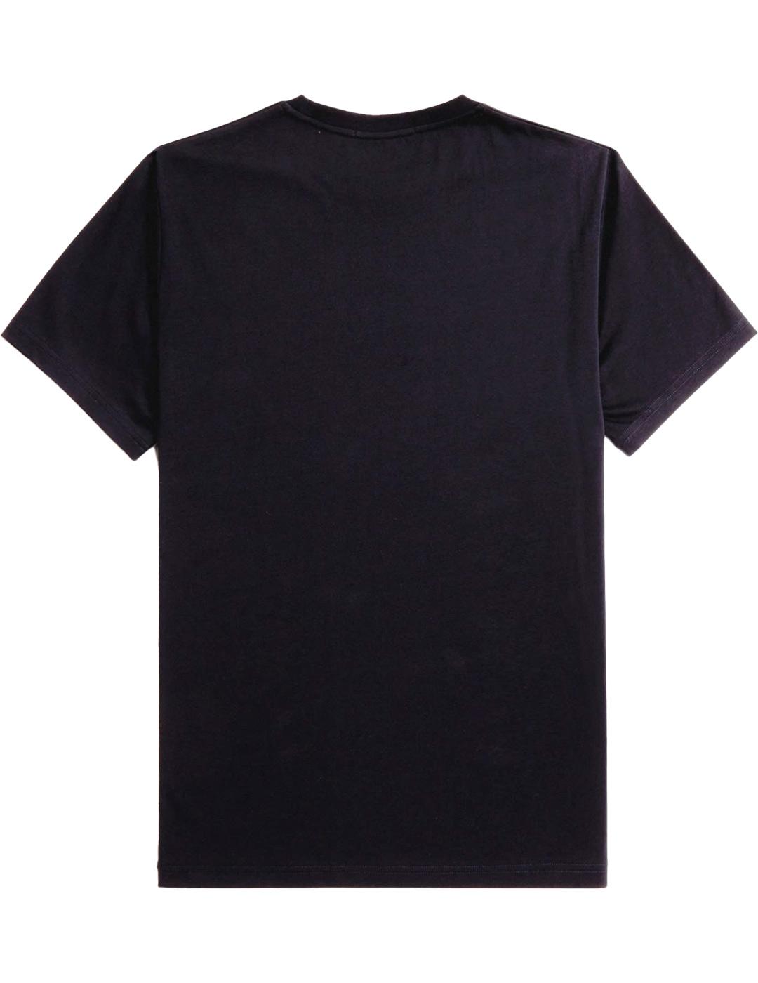 Camiseta gráfica Fred Perry Negro