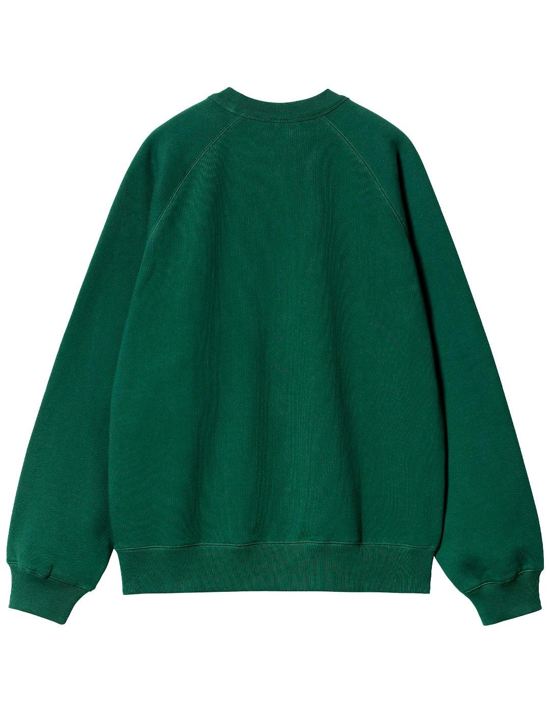 Sudadera Carhartt Wip Lazy Duck Academy Verde