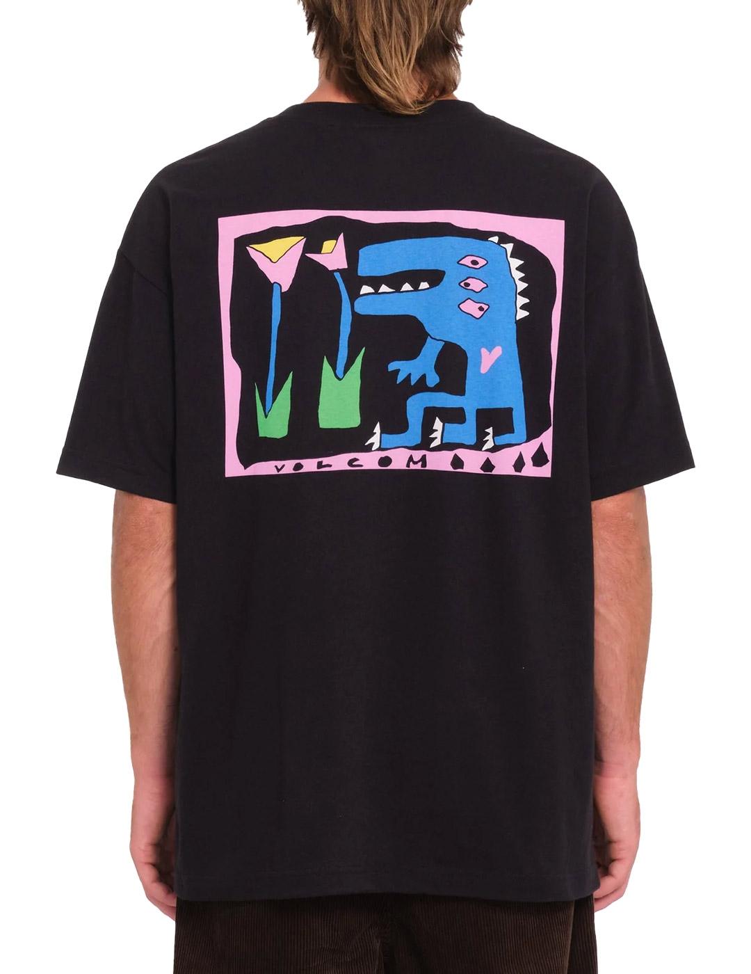 Camiseta Volcom Arthur Dino Negro