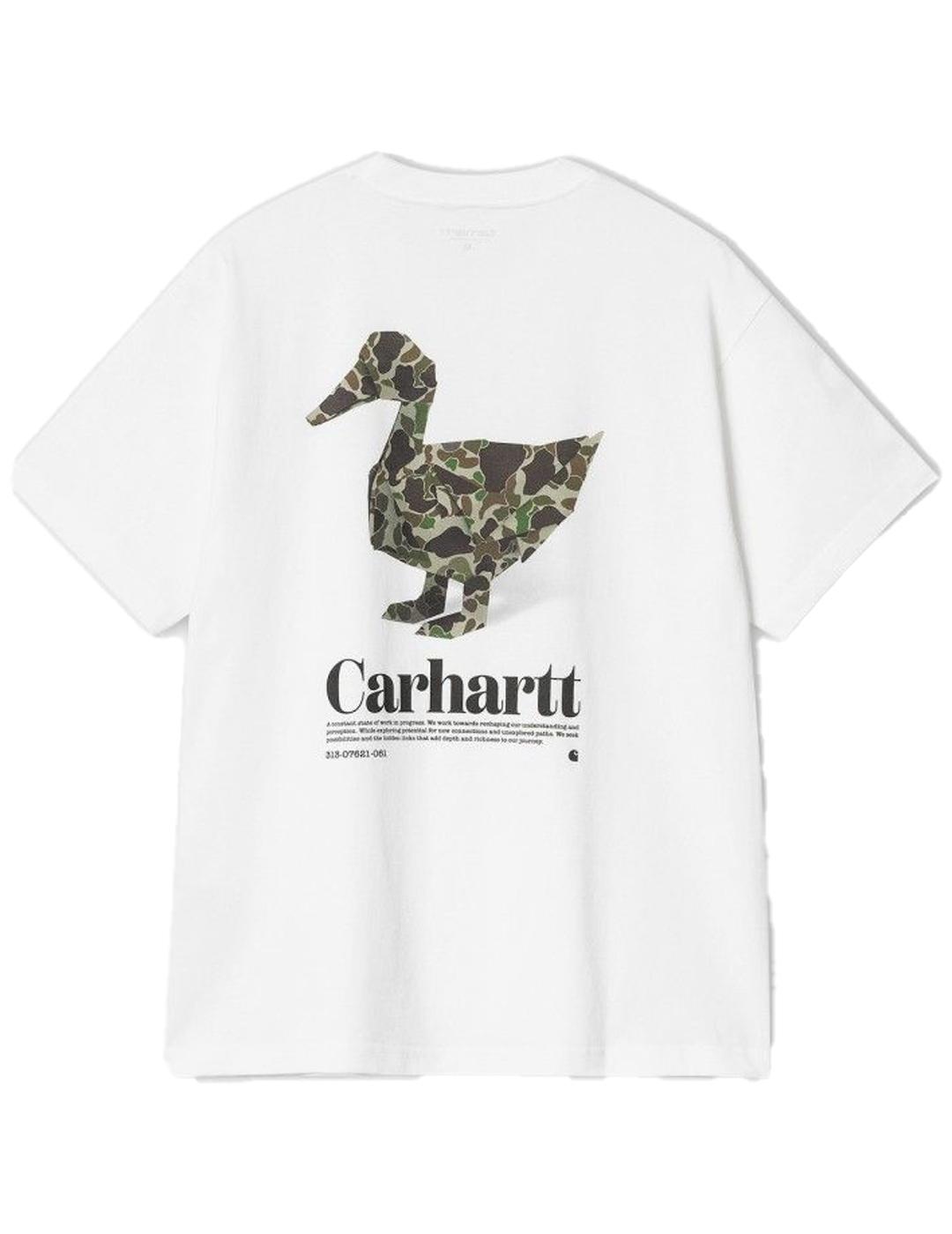 Camiseta Carhartt Wip Fold Duck Blanco