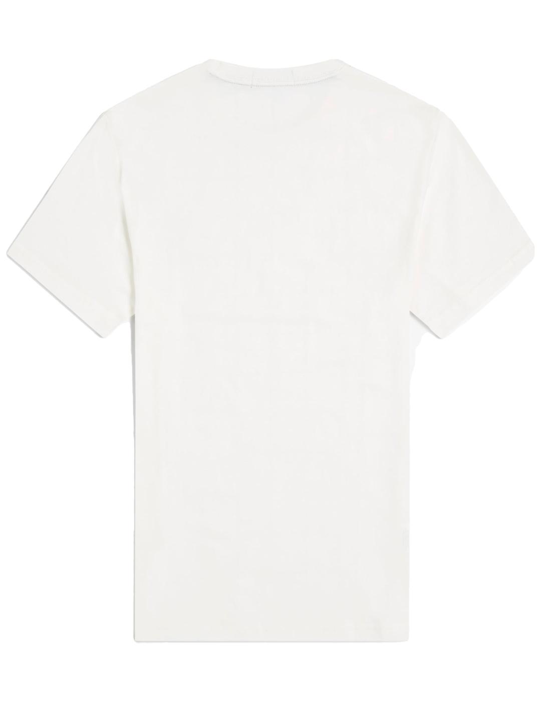 Camiseta Fred Perry de cuello redondo Blanco