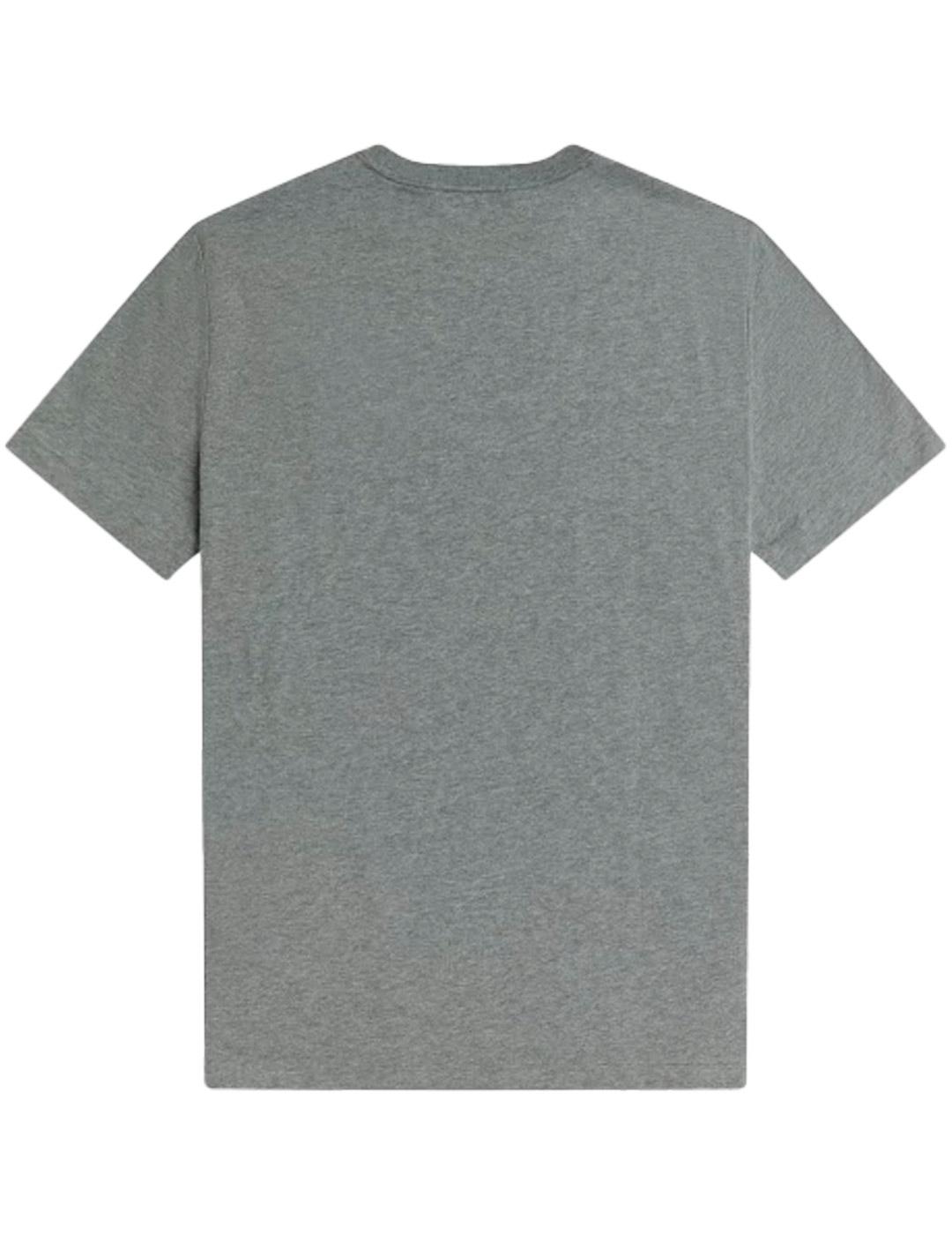 Camiseta Fred Perry de cuello redondo Gris