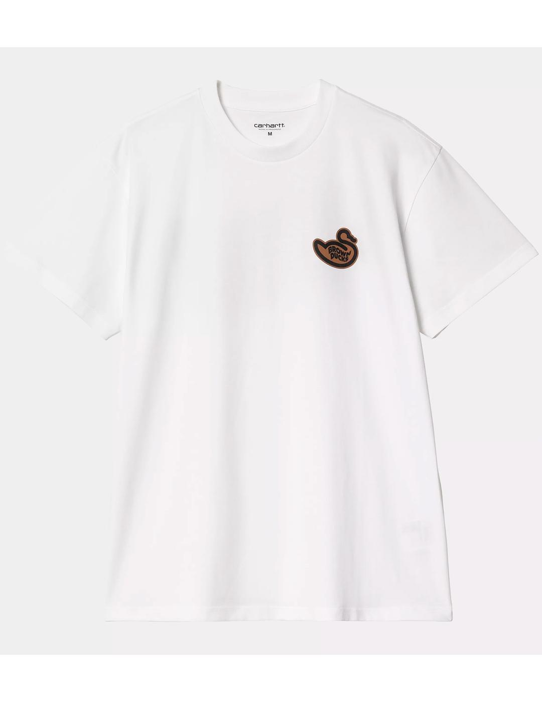 Camiseta Carhartt Wip Brown Ducks Blanco