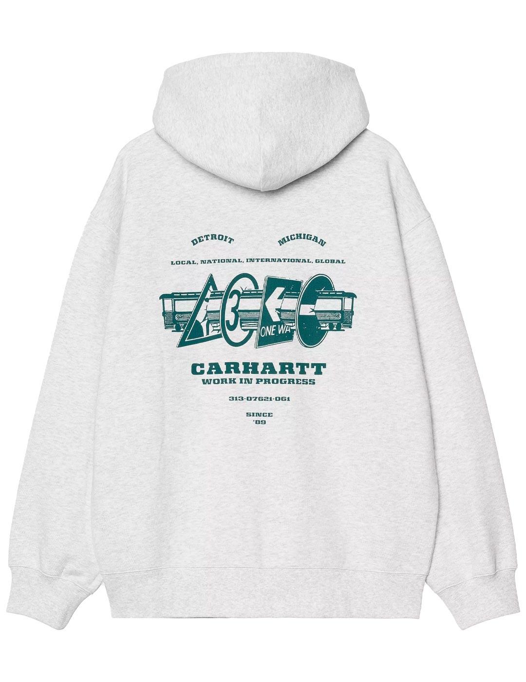 Sudadera Carhartt Wip Hooded Runaway Gris