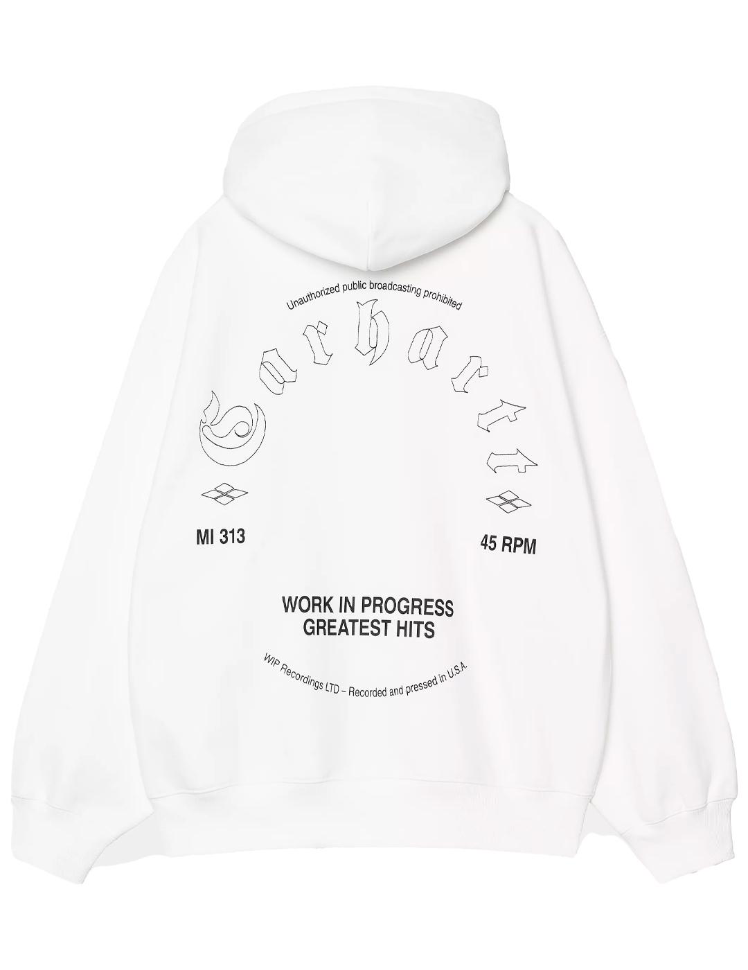 Sudadera Carhartt Wip Hooded Greatest Hits Blanco