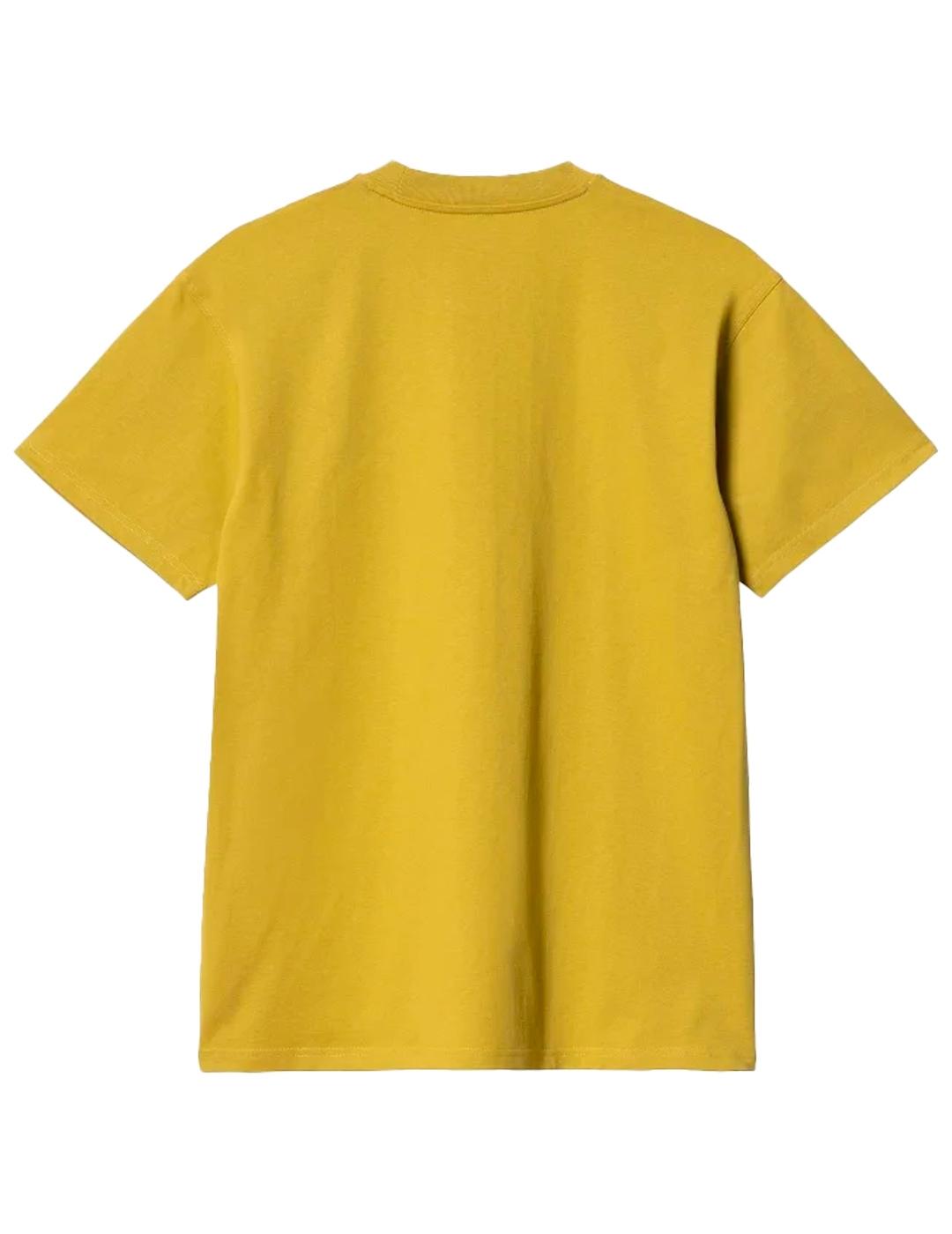 Camiseta Carhartt Wip American Script Golden Olive