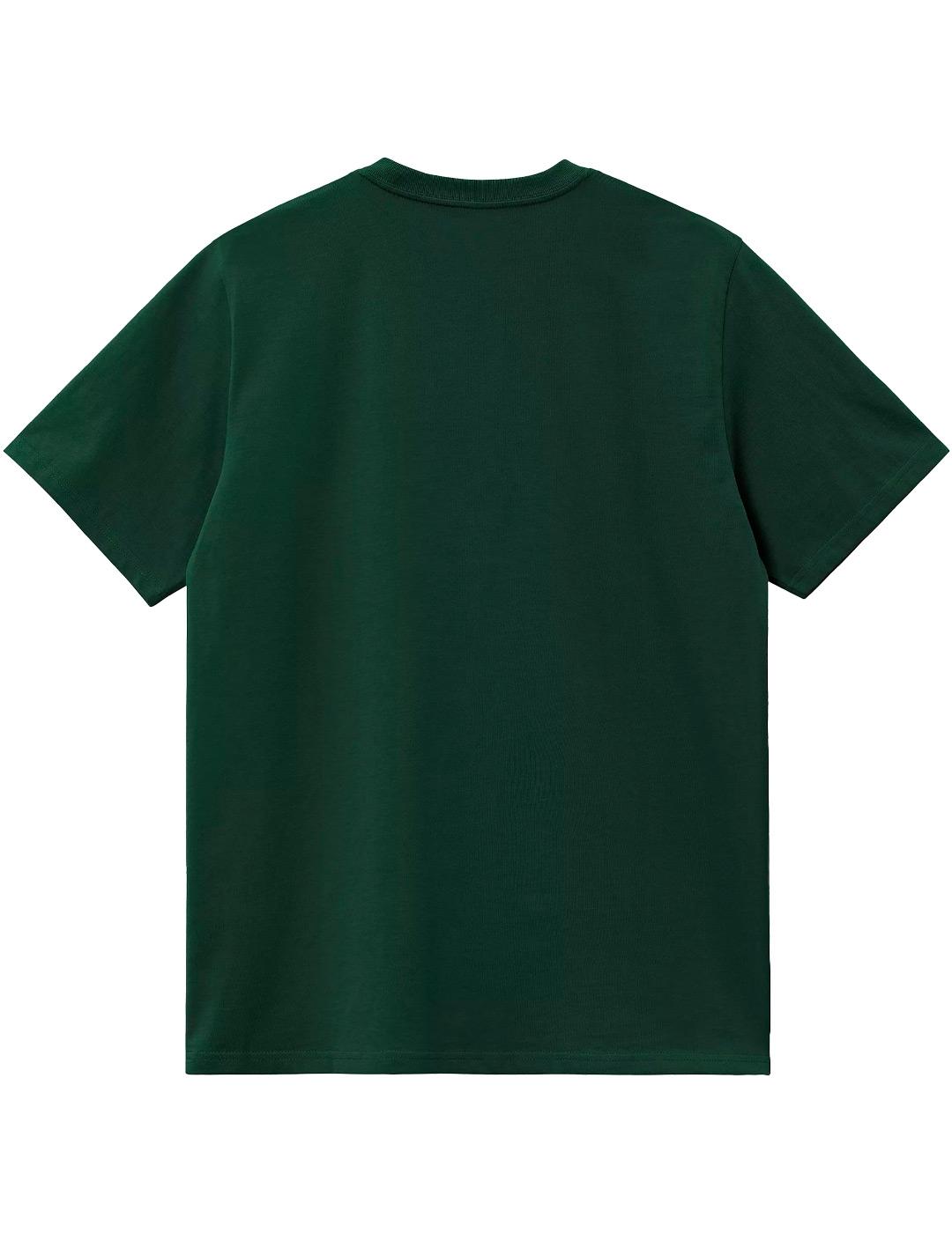 Camiseta Carhartt Wip American Script Verde