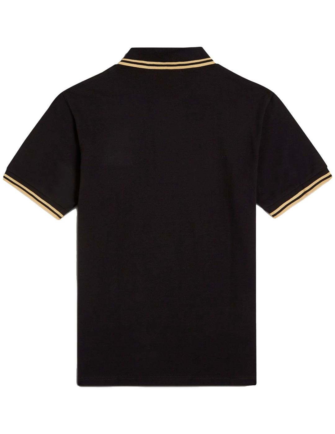 Polo Fred Perry M12 Negro