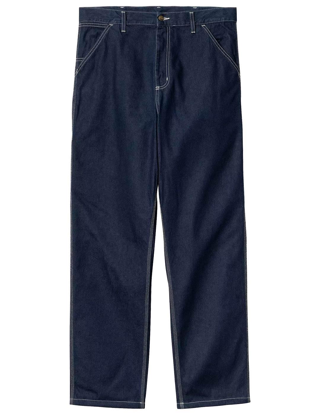 Pantalón Carhartt Wip Single Knee Blue (rinsed)