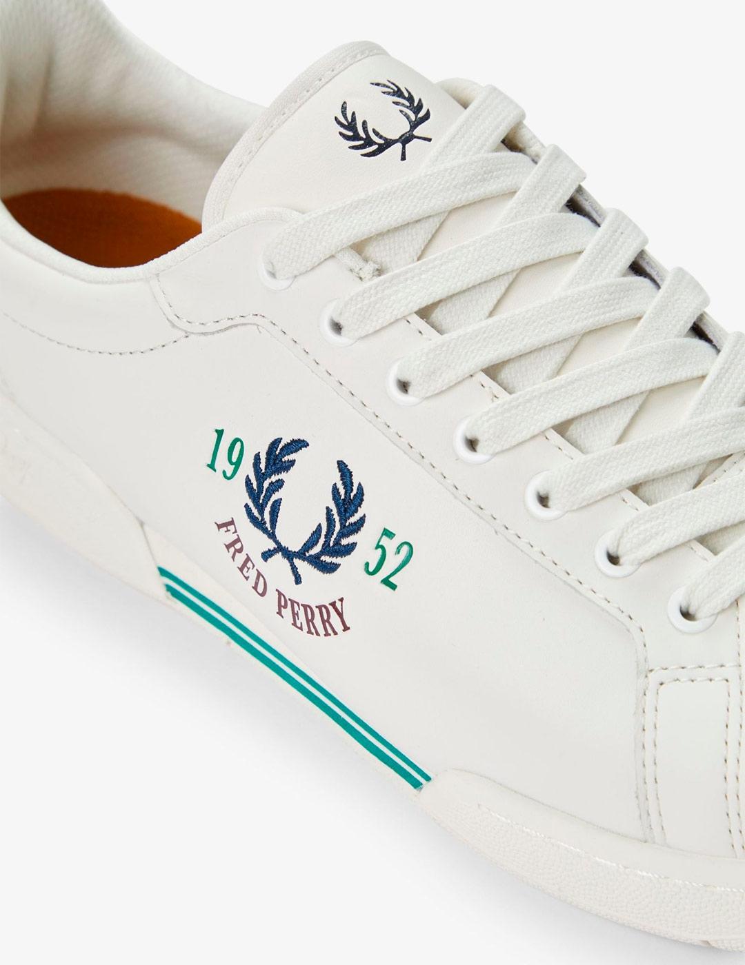 Zapatillas Fred Perry B722 Blanco Nieve