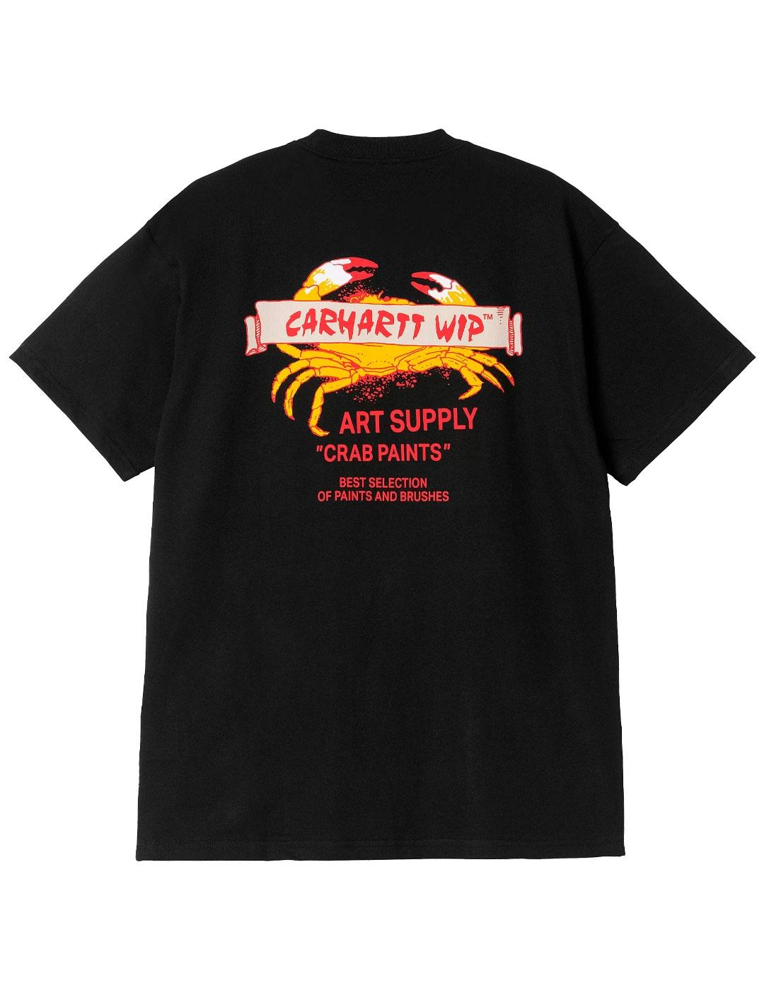 Camiseta Carhartt Wip Crab Paint Negro