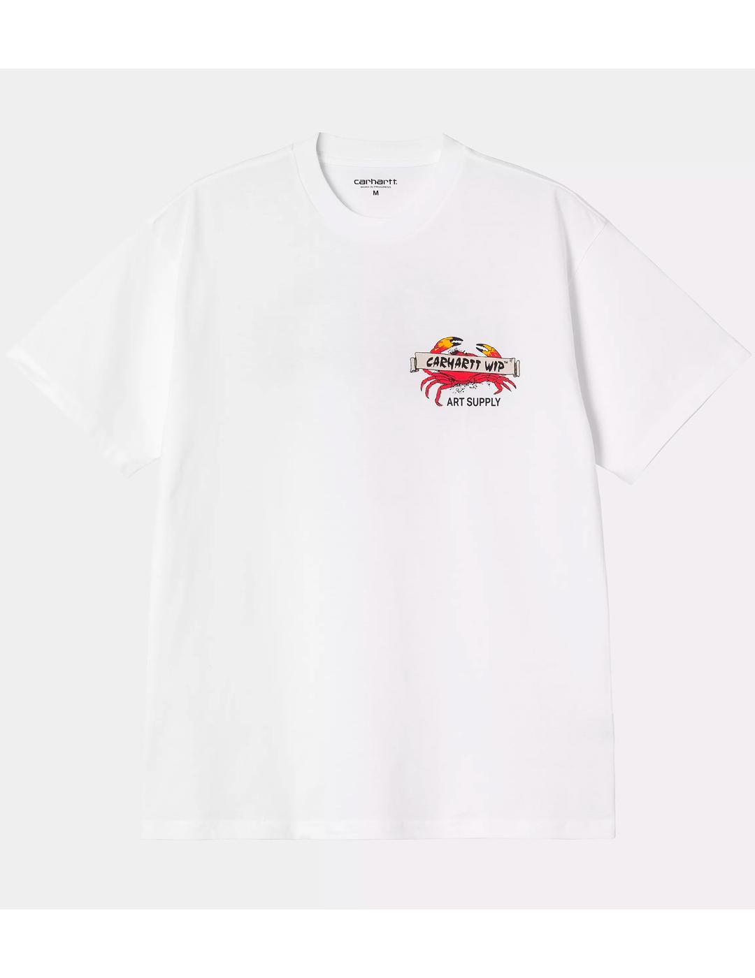 Camiseta Carhartt Wip Crab Paint Blanco